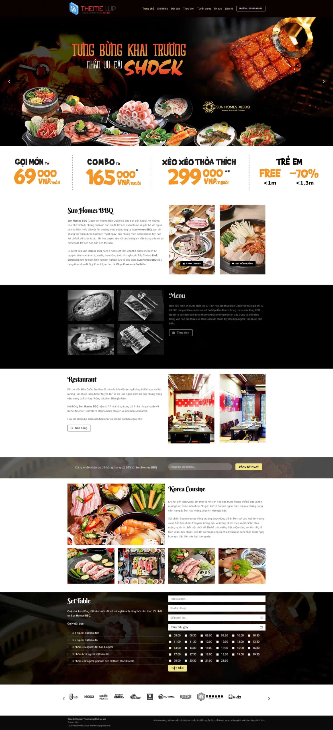 Thiết Kế Website Quán BBQ Nướng Chuyên Nghiệp