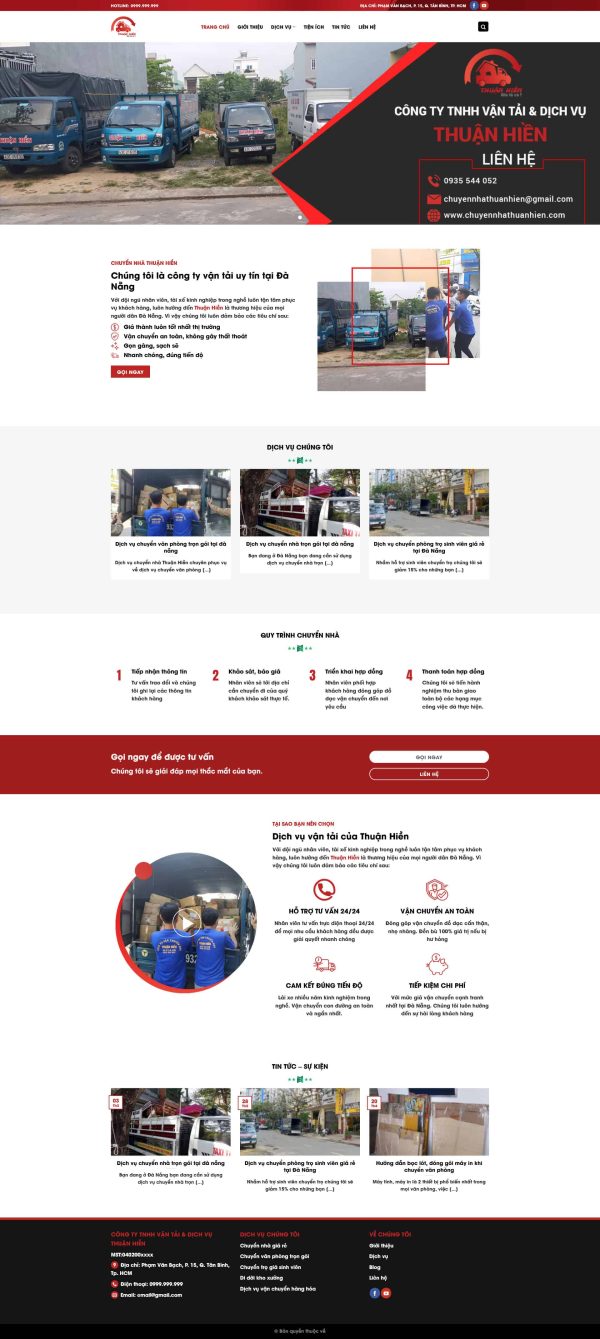 Thiết kế website dịch vụ chuyển nhà trọn gói, Website chuyển nhà trọn gói, Nam Việt IT & Agency, Theme WordPress Flatsome, Dịch vụ chuyển nhà online, Tối ưu SEO website