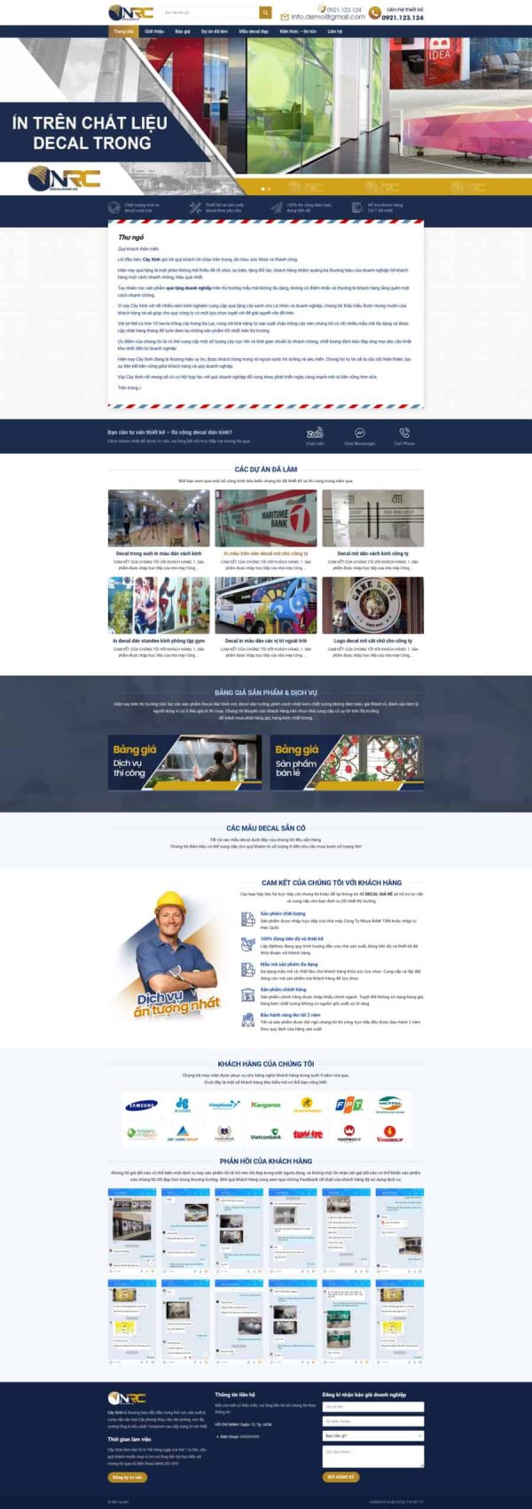 Thiết Kế Website Dán Decan