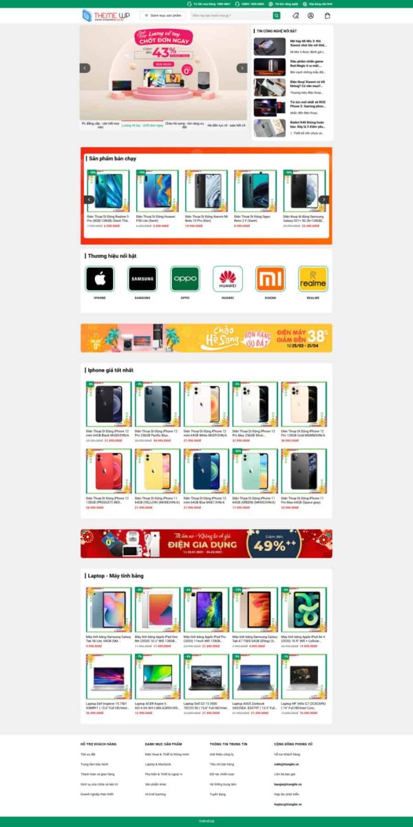 Thiết Kế Website Bán Điện Máy