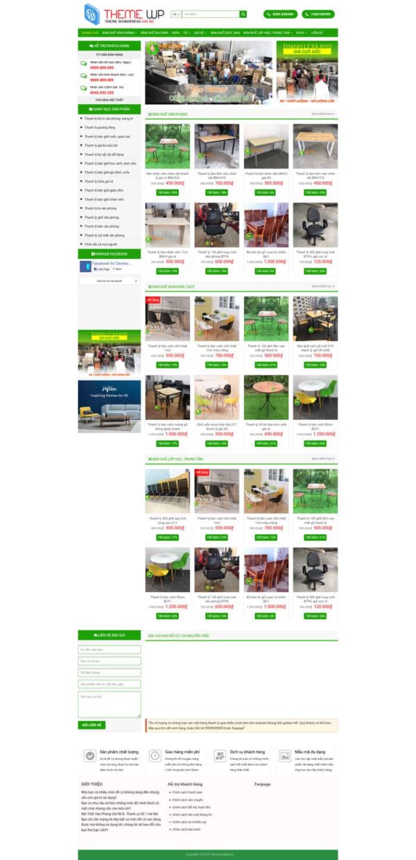 Thiết kế website bán đồ cũ, Website bán đồ cũ online, Nam Việt IT & Agency, Theme WordPress Flatsome, Cửa hàng đồ second-hand, Tối ưu SEO website