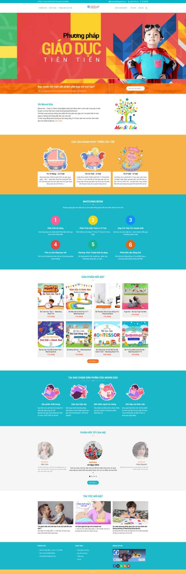 Thiết kế website giáo dục, Website đào tạo trực tuyến, Nam Việt IT & Agency, Theme WordPress Flatsome, Dịch vụ giáo dục online, Tối ưu SEO website