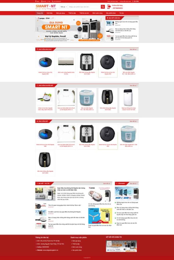 Thiết Kế Website Bán Đồ Gia Dụng