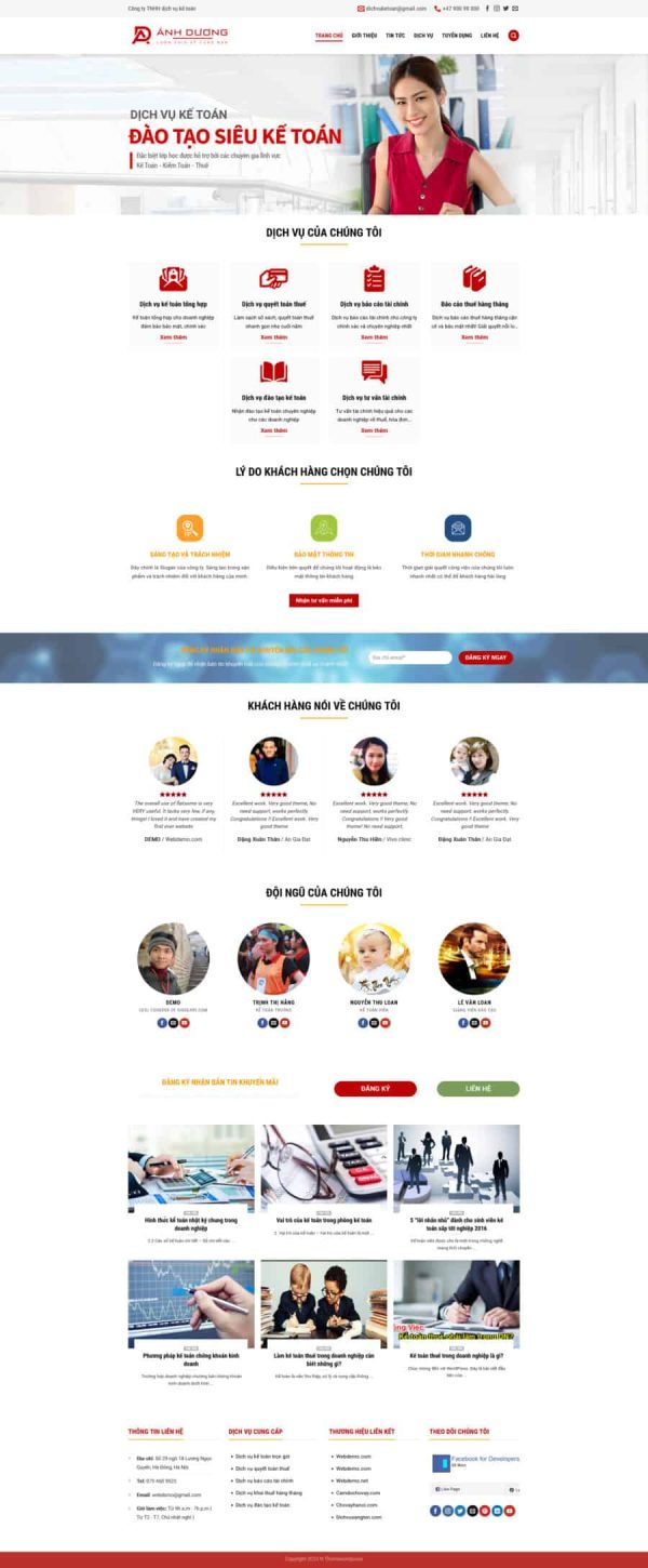 Thiết kế website công ty kế toán, Website dịch vụ kế toán online, Nam Việt IT & Agency, Theme WordPress Flatsome, Công ty kế toán uy tín, Tối ưu SEO website -