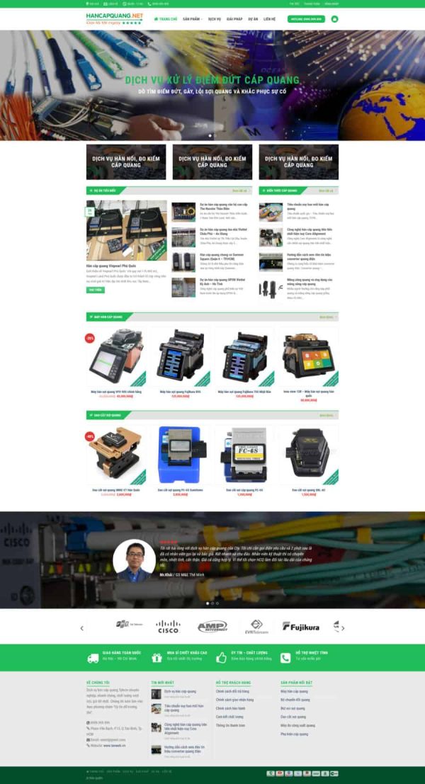 Thiết Kế Website Hàn Cáp Quang