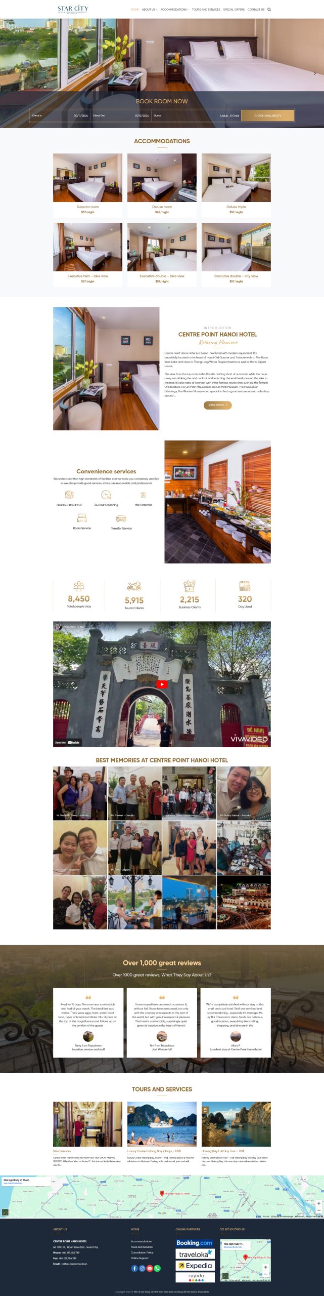 Thiết kế website khách sạn có chức năng đặt phòng, Website đặt phòng khách sạn, Nam Việt IT & Agency, Theme Flatsome, Website WordPress khách sạn, Tối ưu SEO website