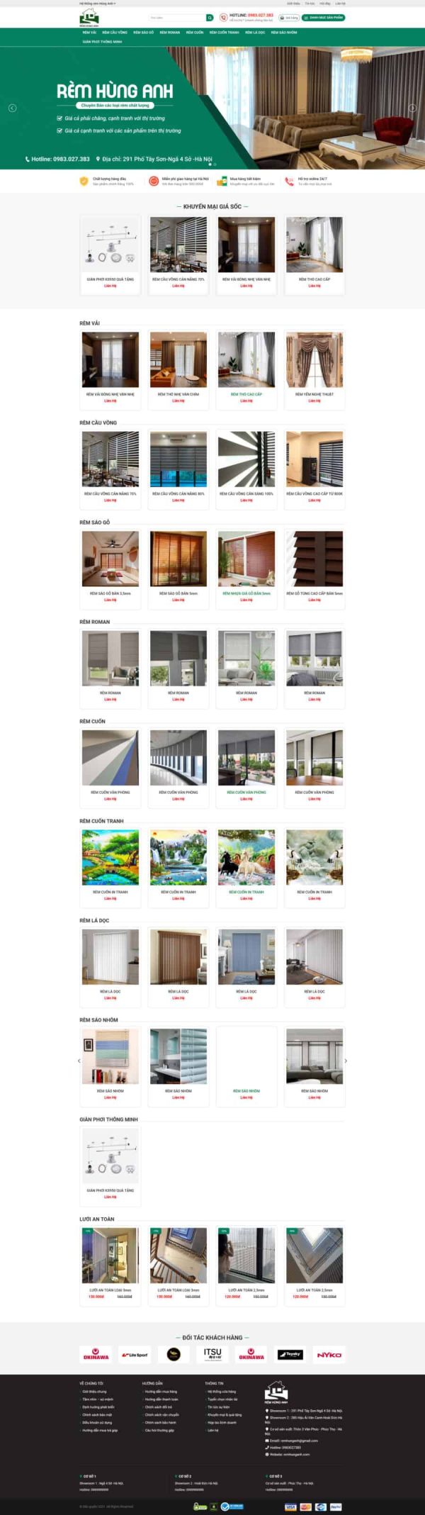 Thiết Kế Website Bán Mành Rèm 2