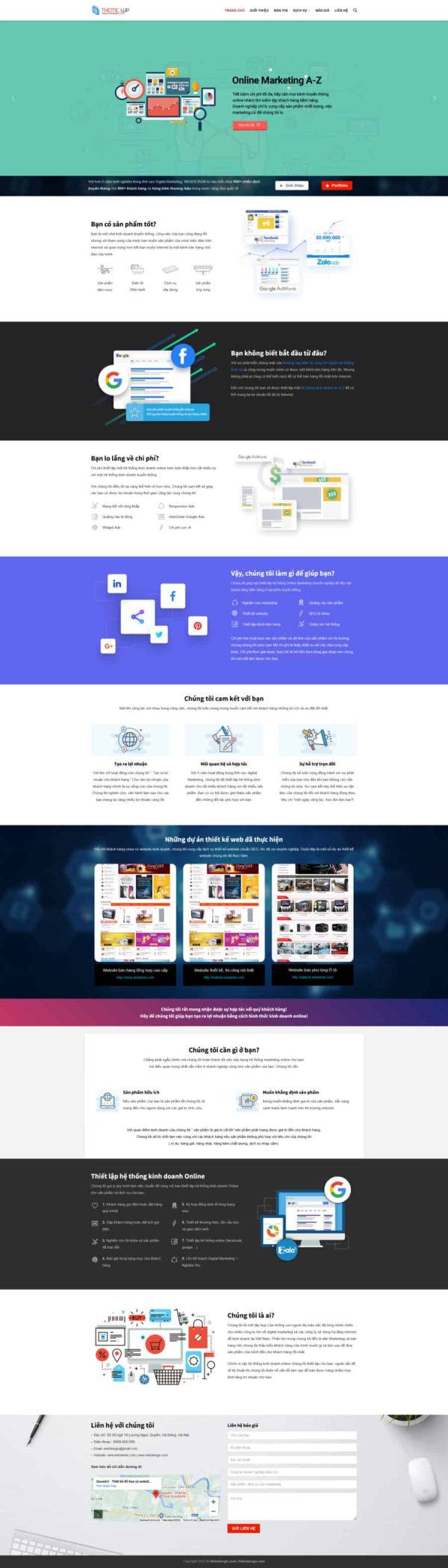 Thiết Kế Website Công Ty Marketing SEO Google