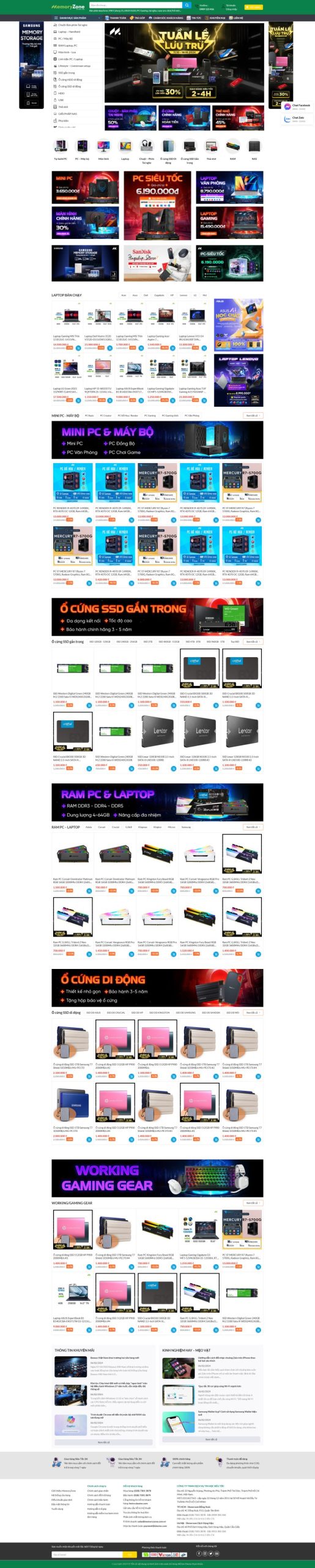 Thiết kế website máy tính giống Memoryzone, Website bán laptop online, Nam Việt IT & Agency, Theme WordPress Flatsome, Mua linh kiện máy tính online, Tối ưu SEO website Thiết kế website máy tính giống Memoryzone, Website bán laptop online, Nam Việt IT & Agency, Theme WordPress Flatsome, Mua linh kiện máy tính online, Tối ưu SEO website