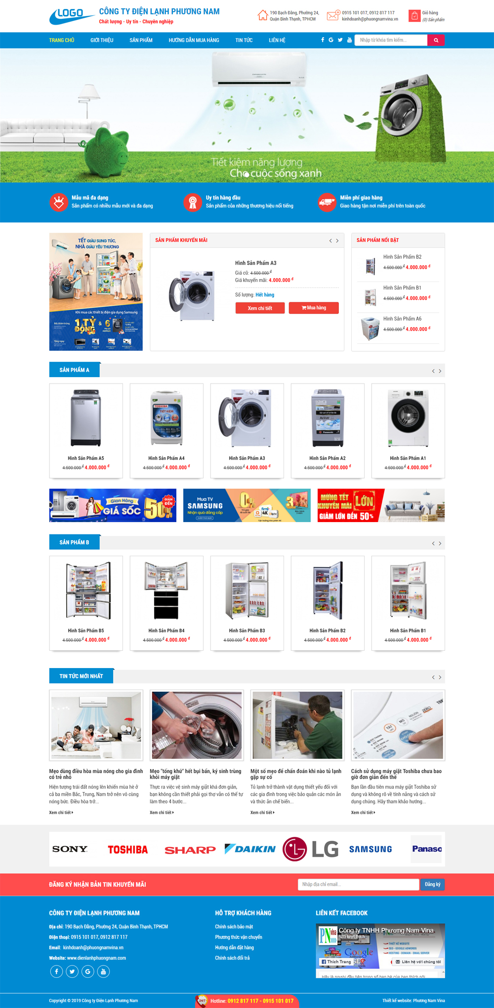 Thiết kế website bán hàng chuẩn SEO, Nam Việt IT, Thiết Kế Website WordPress