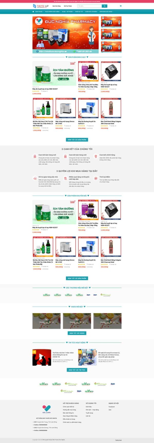 Thiết Kế Website Nhà Thuốc 01