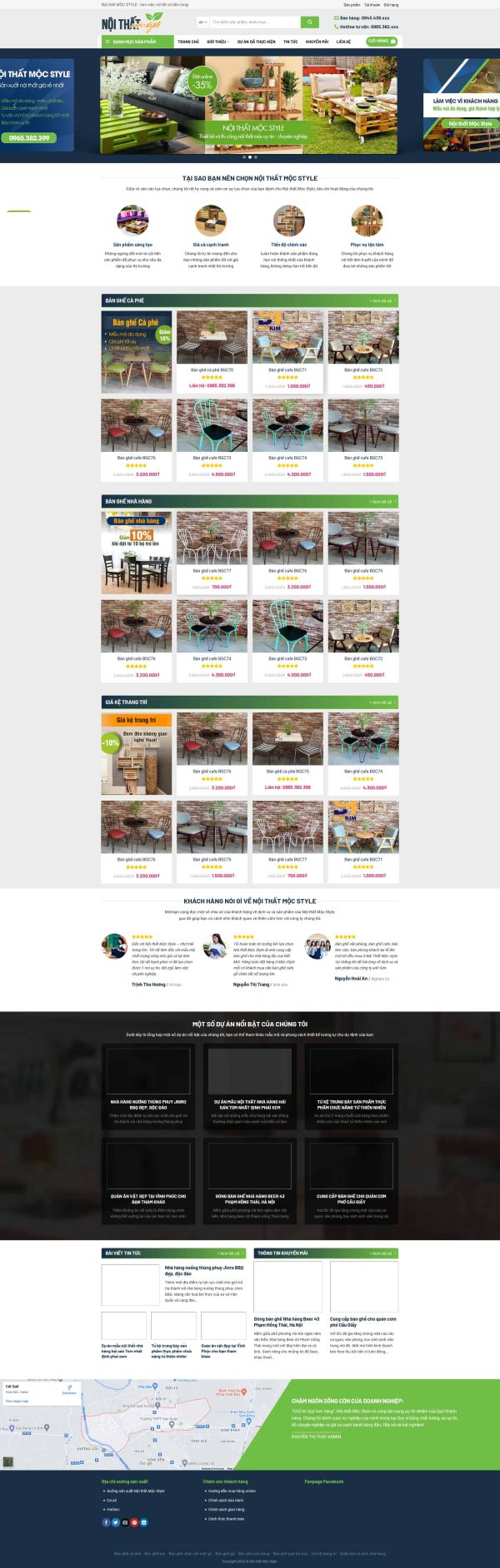 Thiết kế website bán nội thất đẹp, Website nội thất, Nam Việt IT & Agency, Theme WordPress Flatsome, Shop nội thất online, Tối ưu SEO website