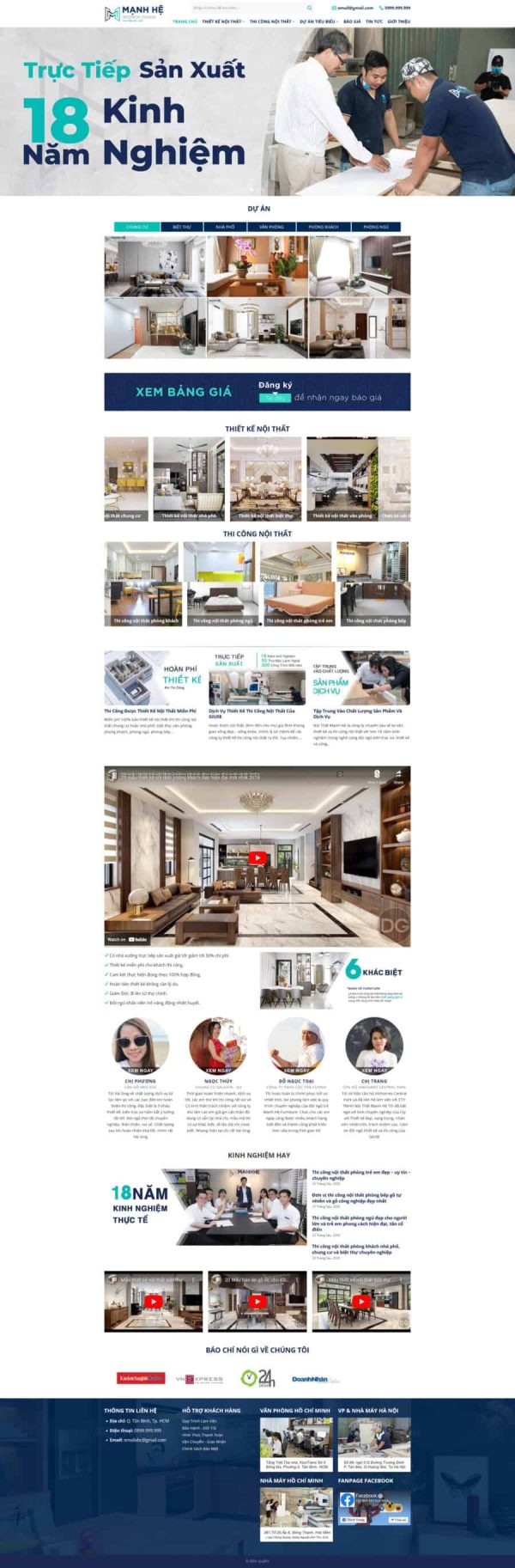 Thiết Kế Website Bán Nội Thất 14