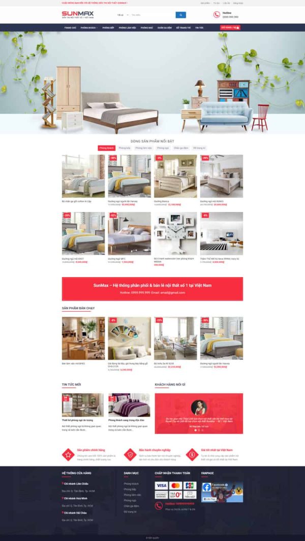 Thiết Kế Website Bán Nội Thất 8