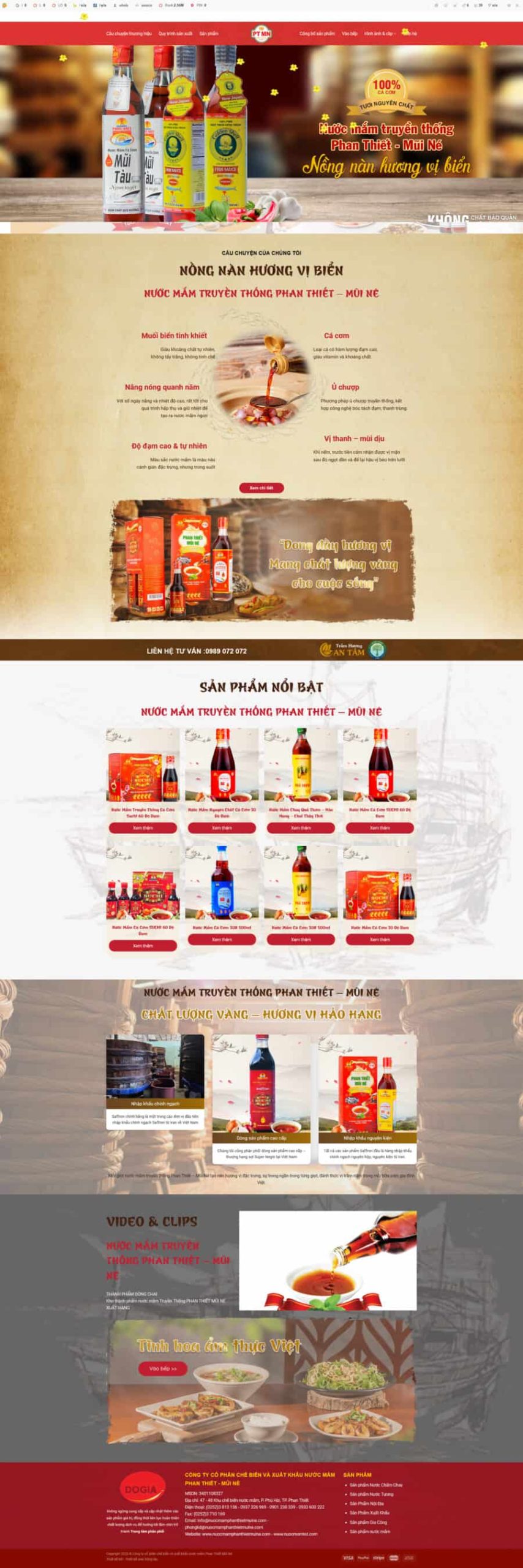 Theme wordpress bán nước mắm, thực phẩm Theme wordpress bán nước mắm, thực phẩm