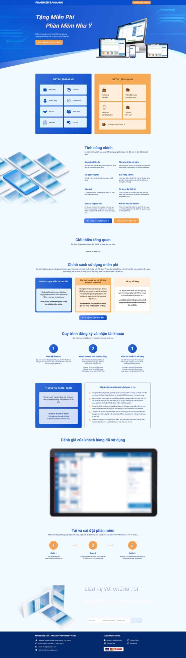 Thiết Kế Website Phần Mềm Bán Hàng