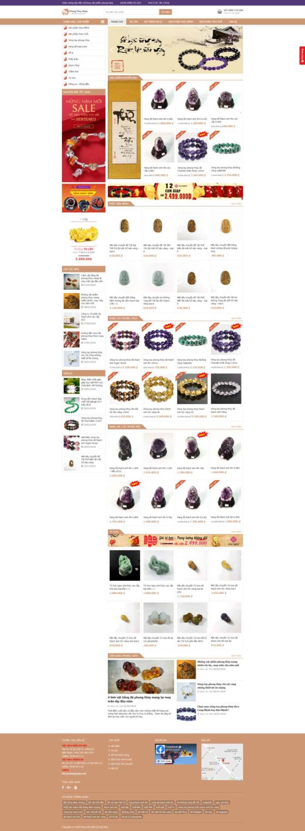 Thiết Kế Website Shop Phong Thủy 2