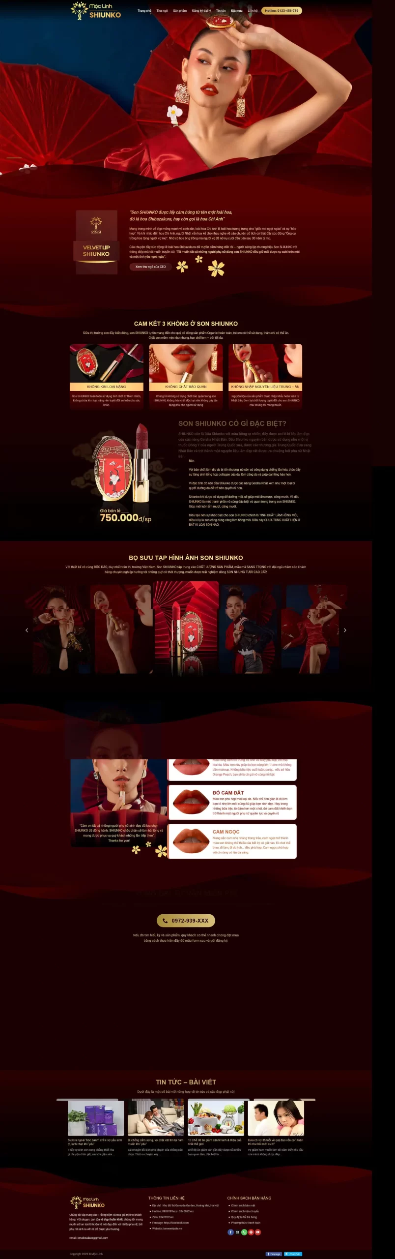 Thiết kế website bán son môi, Website son môi, Nam Việt IT & Agency, Theme WordPress Flatsome, Shop son môi online, Tối ưu SEO website Thiết kế website bán son môi, Website son môi, Nam Việt IT & Agency, Theme WordPress Flatsome, Shop son môi online, Tối ưu SEO website