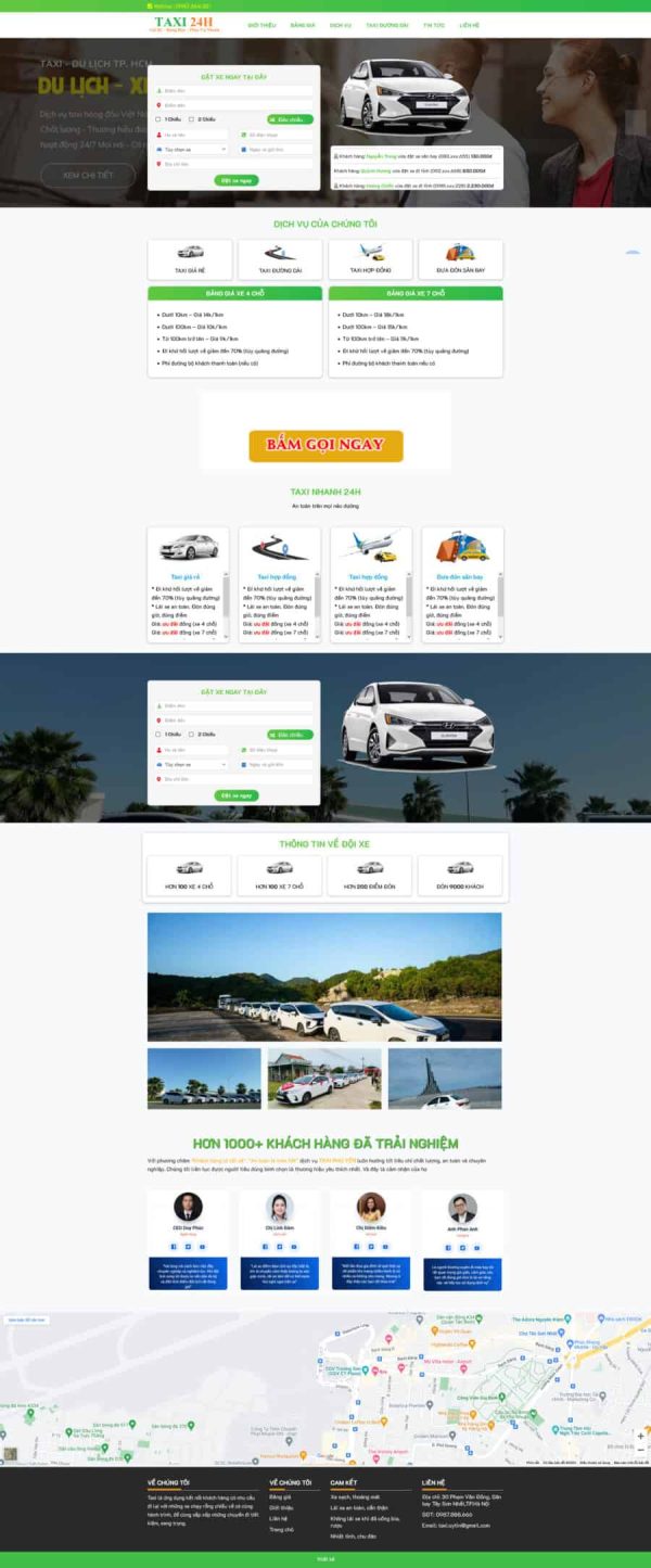 Thiết Kế Website Taxi 2