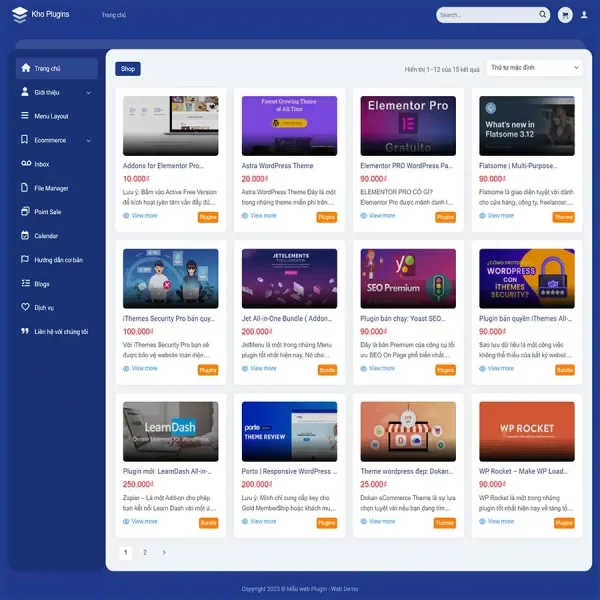 Thiết kế website bán plugin WordPress, Website bán theme WordPress, Nam Việt IT & Agency, Theme WordPress Flatsome, Cửa hàng plugin online, Tối ưu SEO website