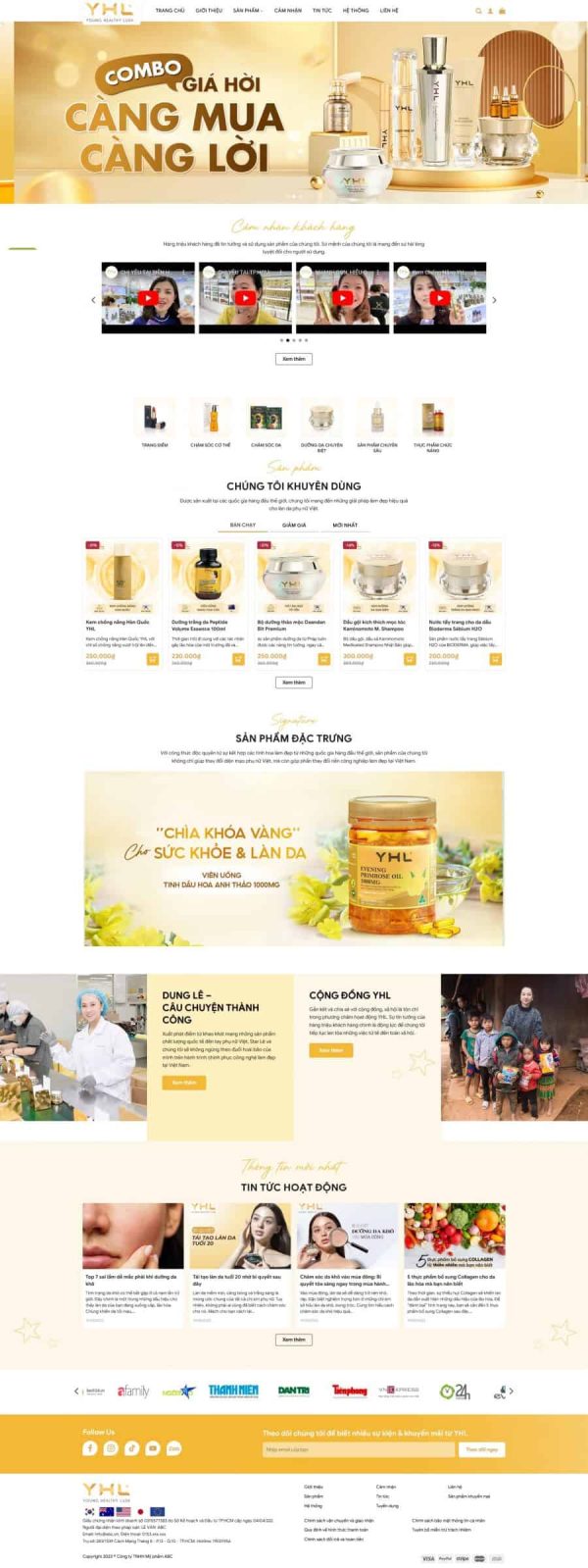 Thiết kế website bán mỹ phẩm, Website bán mỹ phẩm chính hãng, Nam Việt IT & Agency, Theme WordPress Flatsome, Cửa hàng mỹ phẩm trực tuyến, Tối ưu SEO website