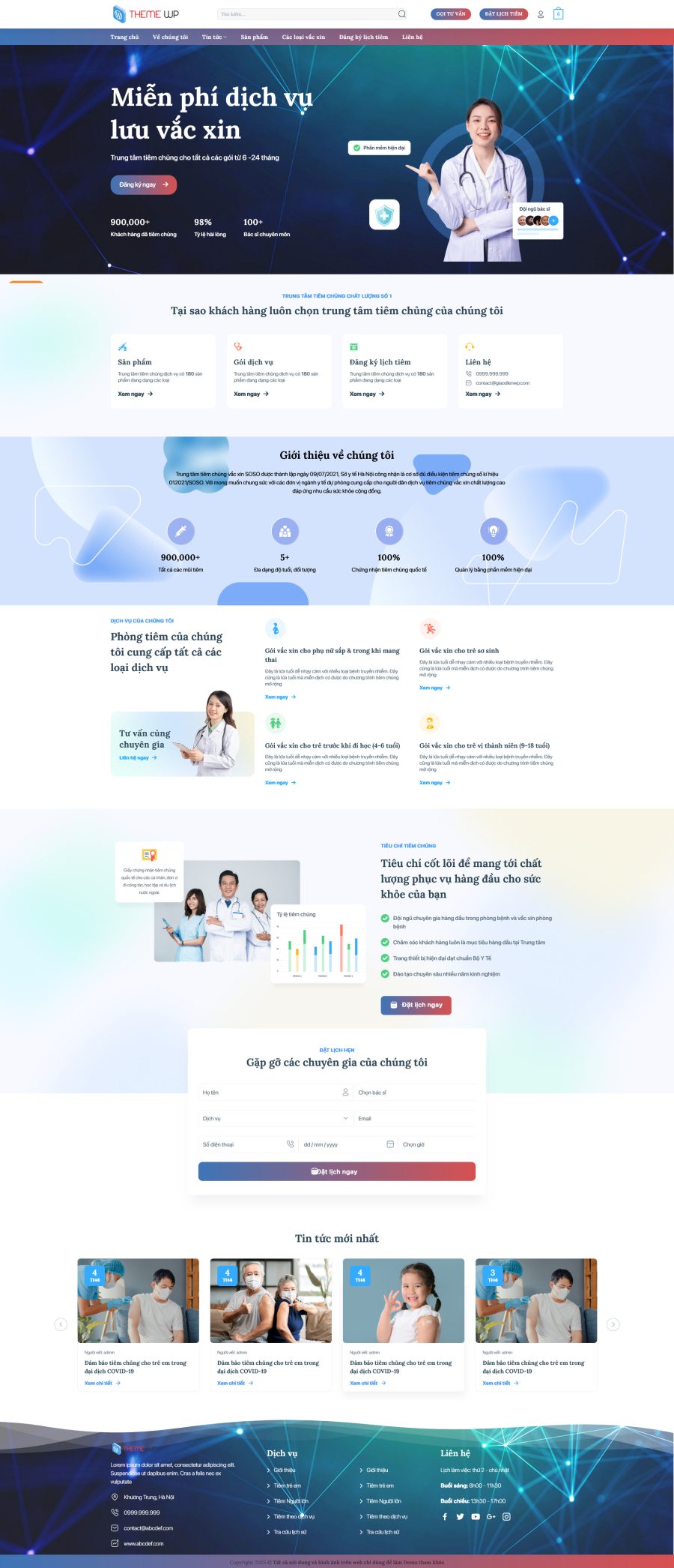 Thiết kế website phòng khám tiêm chủng, Website dịch vụ tiêm vắc-xin, Nam Việt IT & Agency, Theme Flatsome, Website WordPress phòng khám, Tối ưu SEO website Thiết kế website phòng khám tiêm chủng, Website dịch vụ tiêm vắc-xin, Nam Việt IT & Agency, Theme Flatsome, Website WordPress phòng khám, Tối ưu SEO website