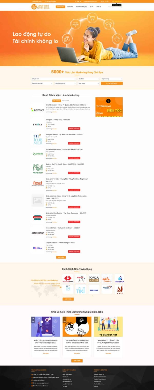Thiết Kế Website Tuyển Dụng 2