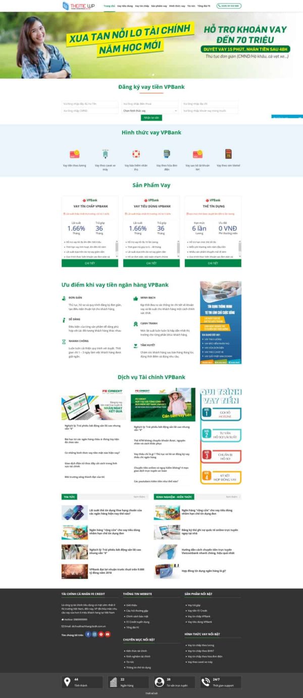 Thiết Kế Website Vay Tiền