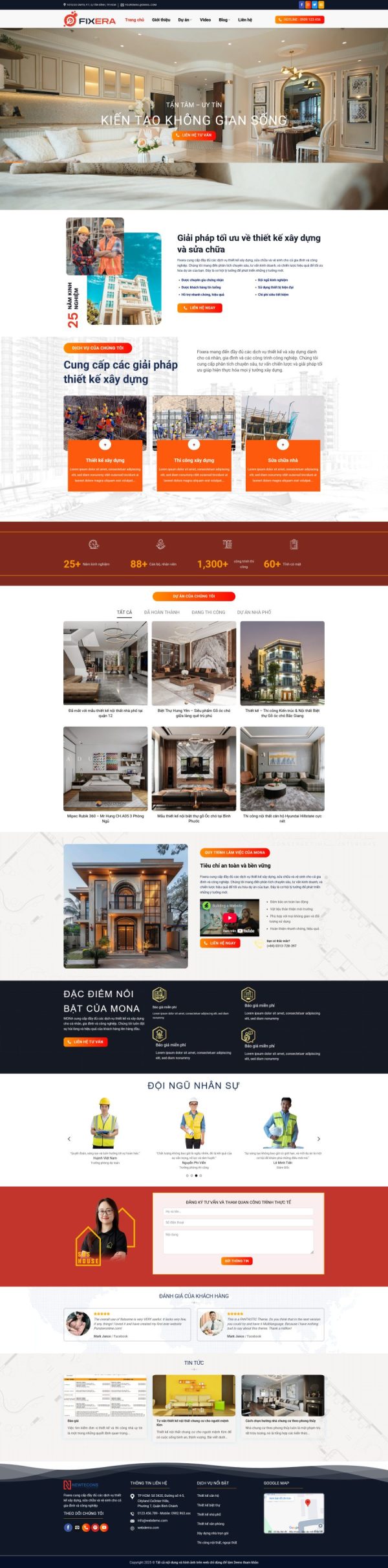 Thiết kế website kiến trúc xây dựng, Website kiến trúc xây dựng nhà đẹp, Nam Việt IT & Agency, Theme WordPress Flatsome, Công ty kiến trúc trực tuyến, Tối ưu SEO website